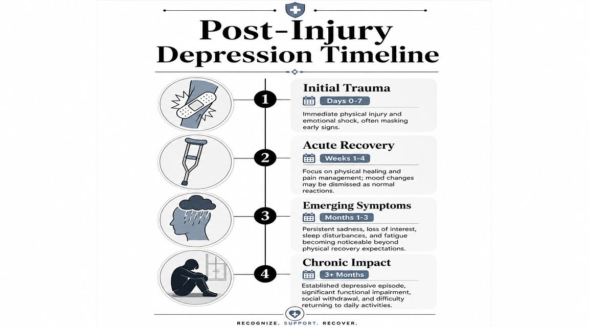Identifying Post-Injury Depression Symptoms and Timeline